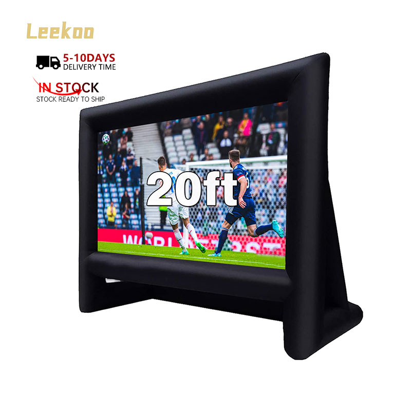 Home Cinema Projector Screen - จอฉายภาพยนตร์เป่าลมขนาดใหญ่สำหรับงานปาร์ตี้กลางแจ้ง ใช้ในบ้านหรือสวนหลังบ้าน พร้อมเครื่องเป่าลม