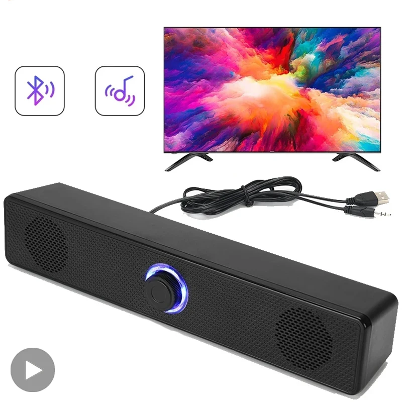 Soundbar Bluetooth Home - ลำโพงซาวด์บาร์ คอมพิวเตอร์ พีซี ทีวี แล็ปท็อป เดสก์ท็อป
