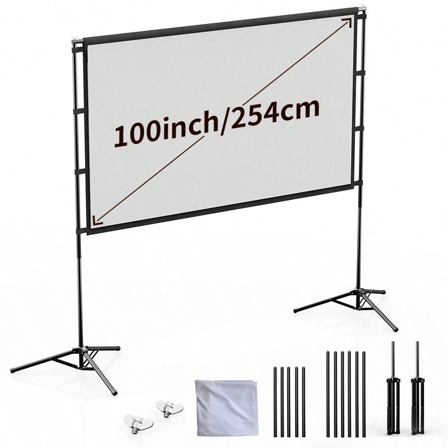 Home Cinema Projector Screen - XBJ 100 นิ้ว 4K อัลตร้าเอชดีหน้าจอโปรเจคเตอร์ 16:9