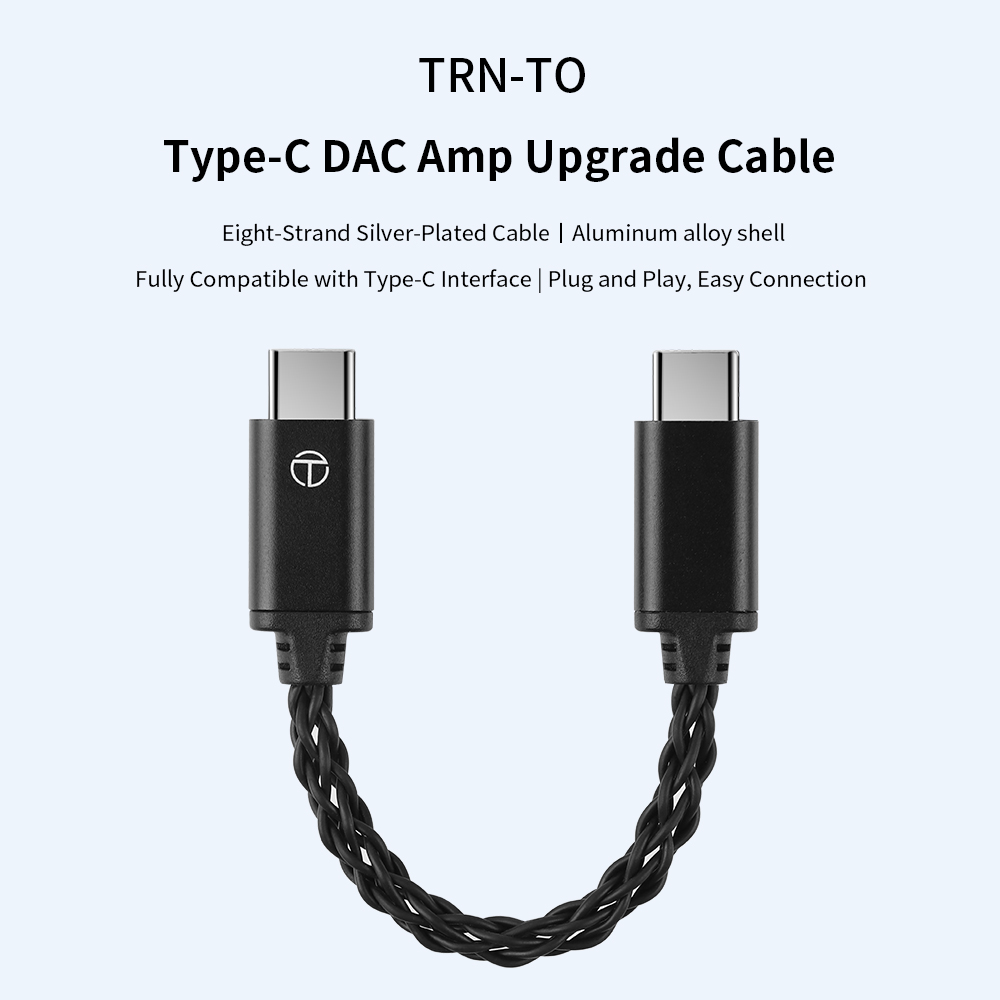 Home Cinema Hifi - TRN เพื่อสายแปลง Type-C DAC Amp สายอัพเกรดอะแดปเตอร์ไฮไฟเครื่องขยายเสียงหูฟัง