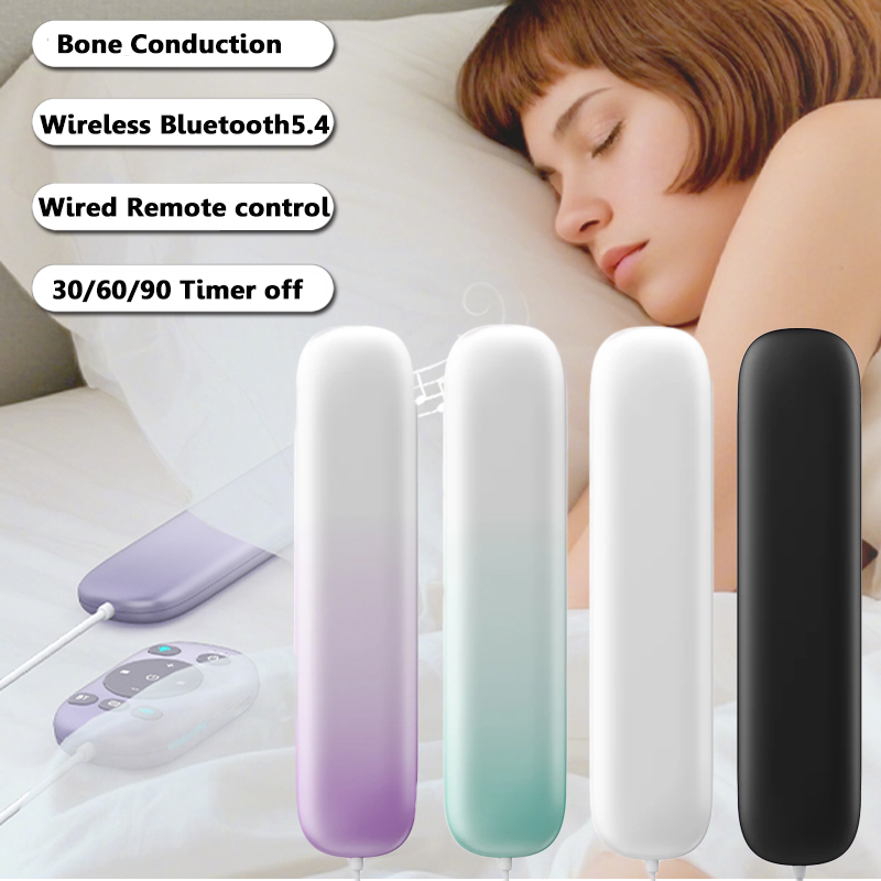 Soundbar Bluetooth Home - ลำโพงบลูทูธแบบนำเสียงผ่านกระดูก ควบคุมด้วยรีโมท วางใต้หมอน ช่วยการนอนหลับ เสียงไวท์นอยซ์ เครื่องเล่นเพลง