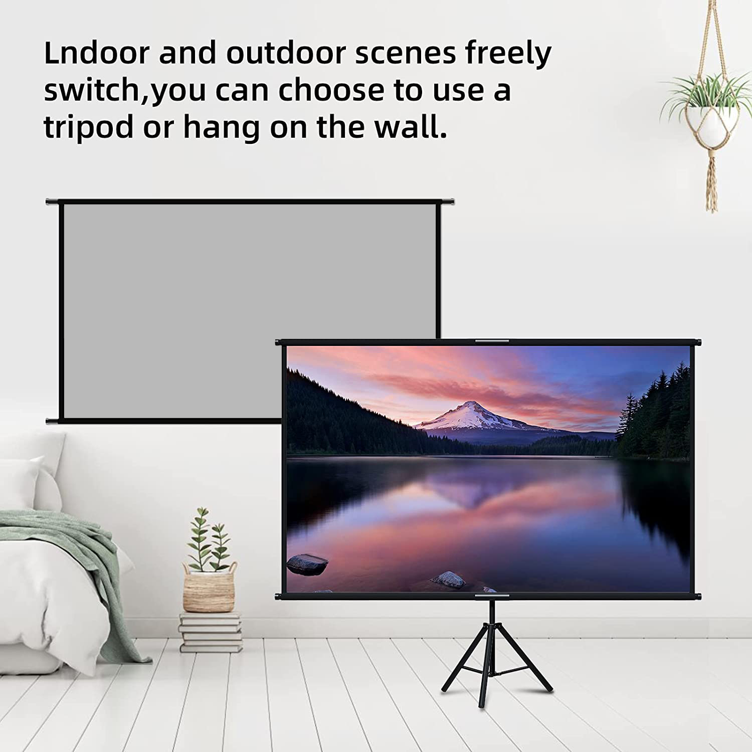 VEIDADZ โปรเจคเตอร์หน้าจอขาตั้ - Home Cinema Projector Screen บทวิจารณ์และราคา
