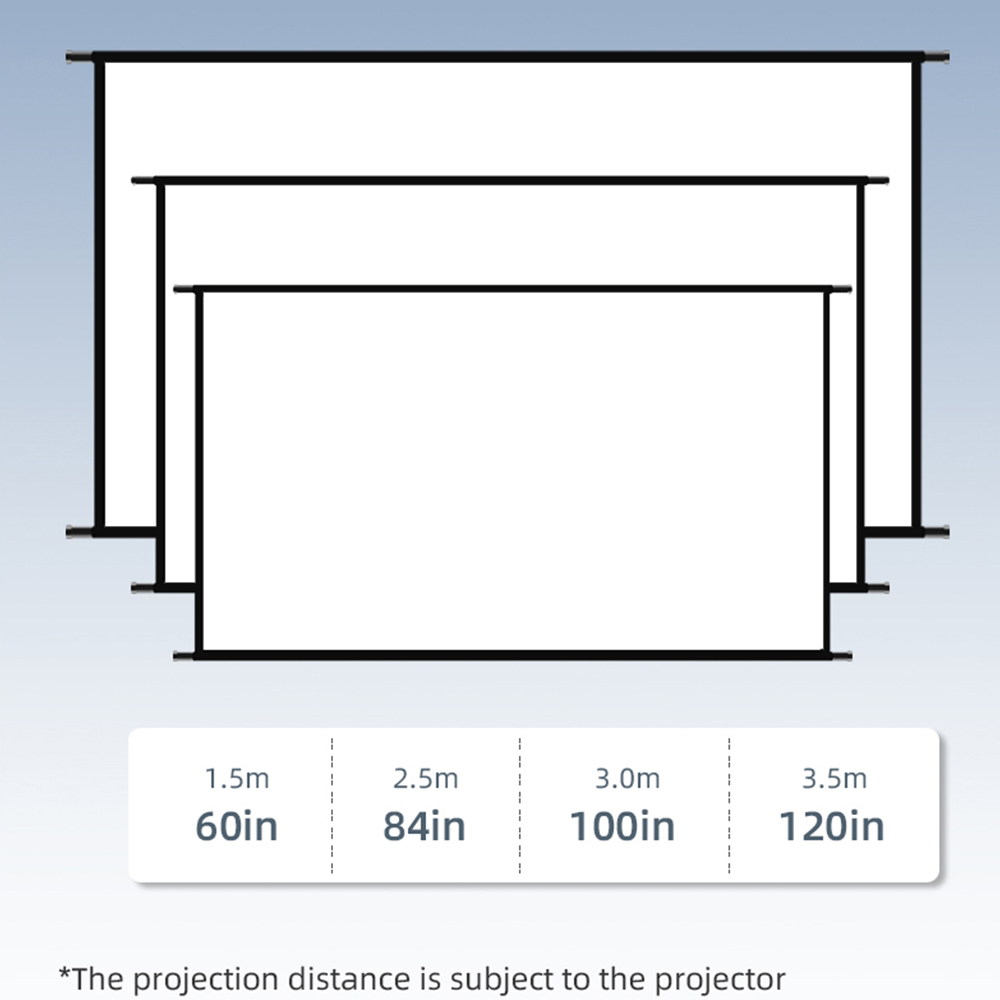 VEIDADZ จอโปรเจคเตอร์ติดผนัง 6 - Home Cinema Projector Screen บทวิจารณ์และราคา