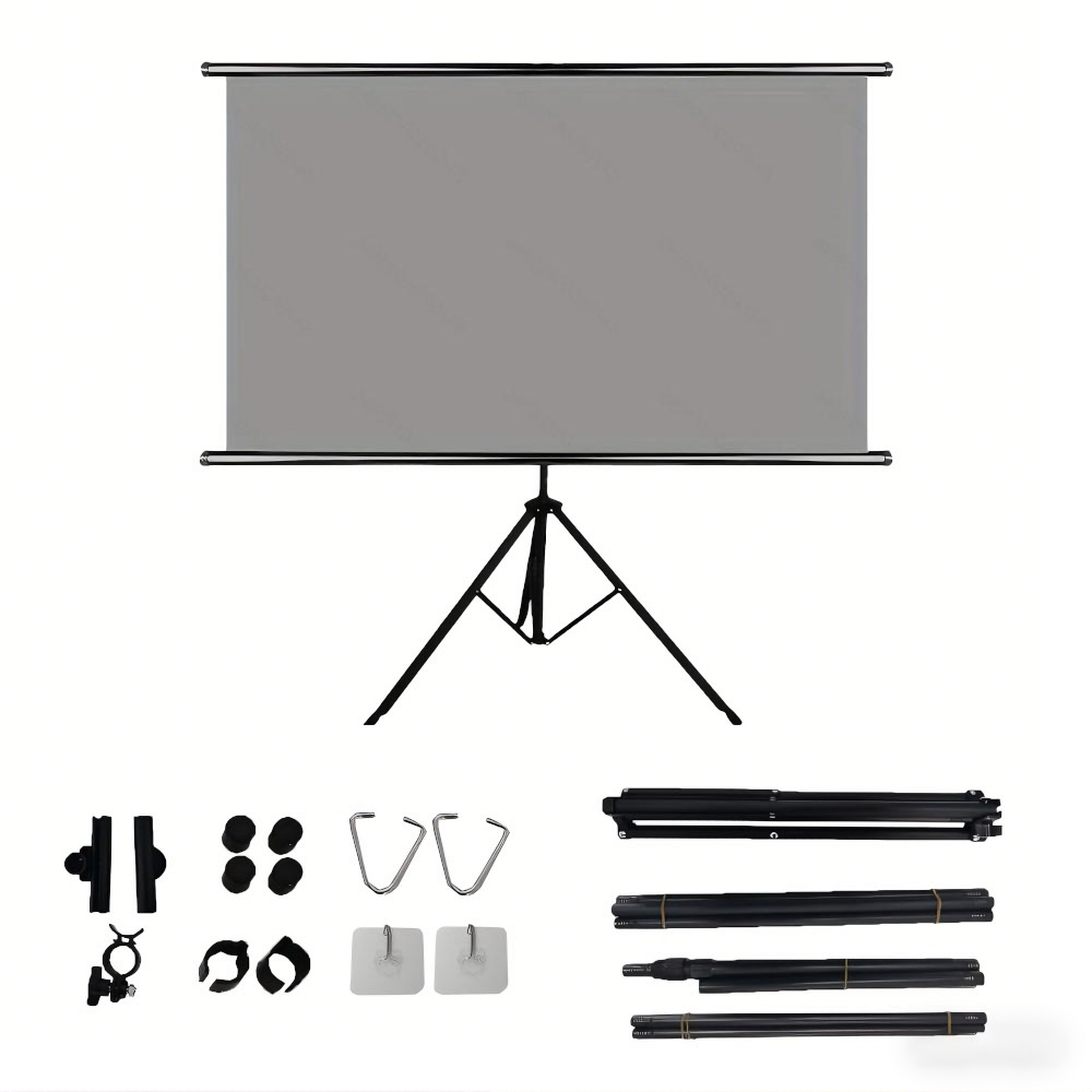จอโปรเจคเตอร์ XIAOHUI พร้อมขาต - Home Cinema Projector Screen บทวิจารณ์และราคา