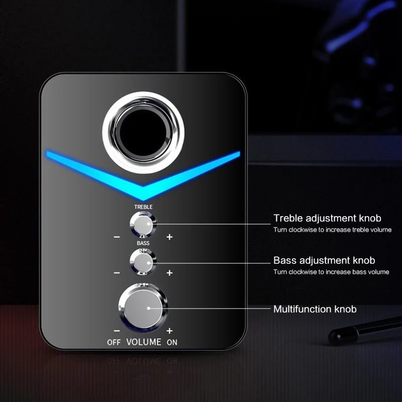สีดําอัพเกรดบลูทูธแบบมีสาย Dua - Home Cinema Subwoofer บทวิจารณ์และราคา