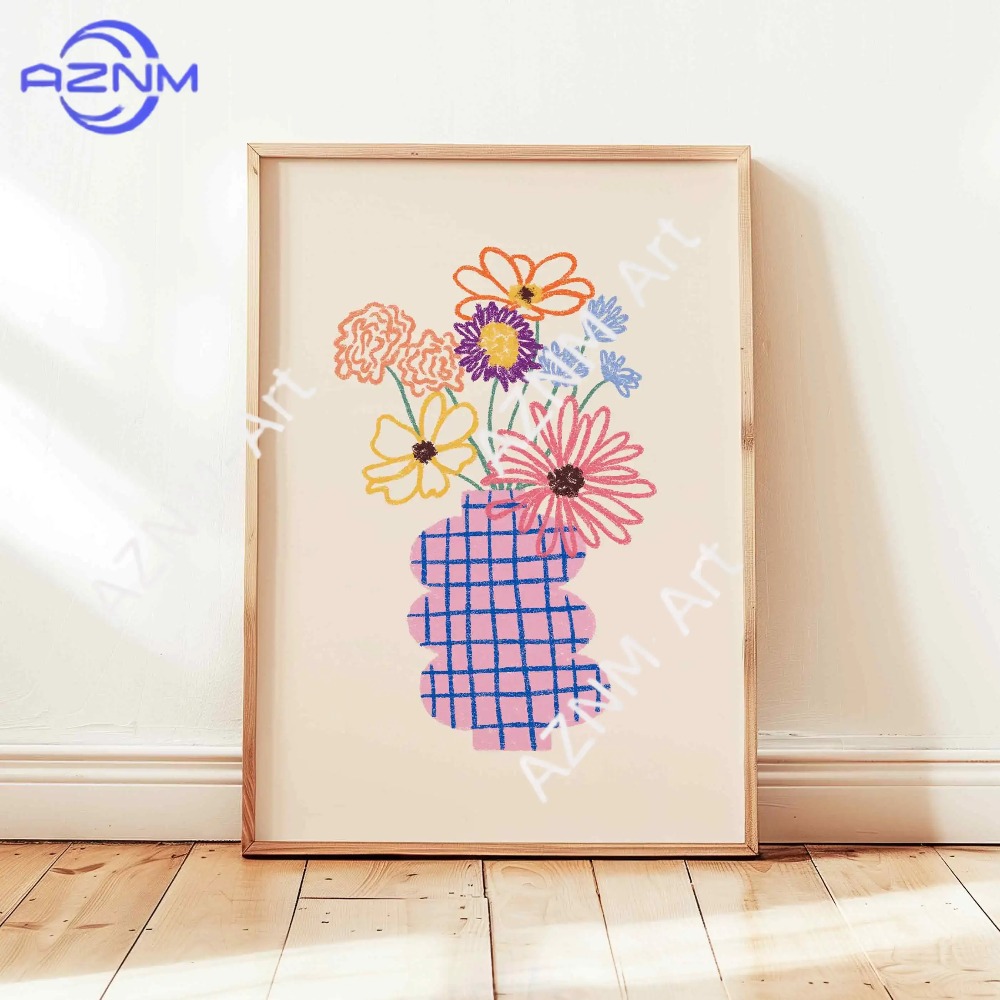 1/3 ชิ้น ภาพวาดแจกันดอกไม้แบบน - Home Cinema Wall Art บทวิจารณ์และราคา