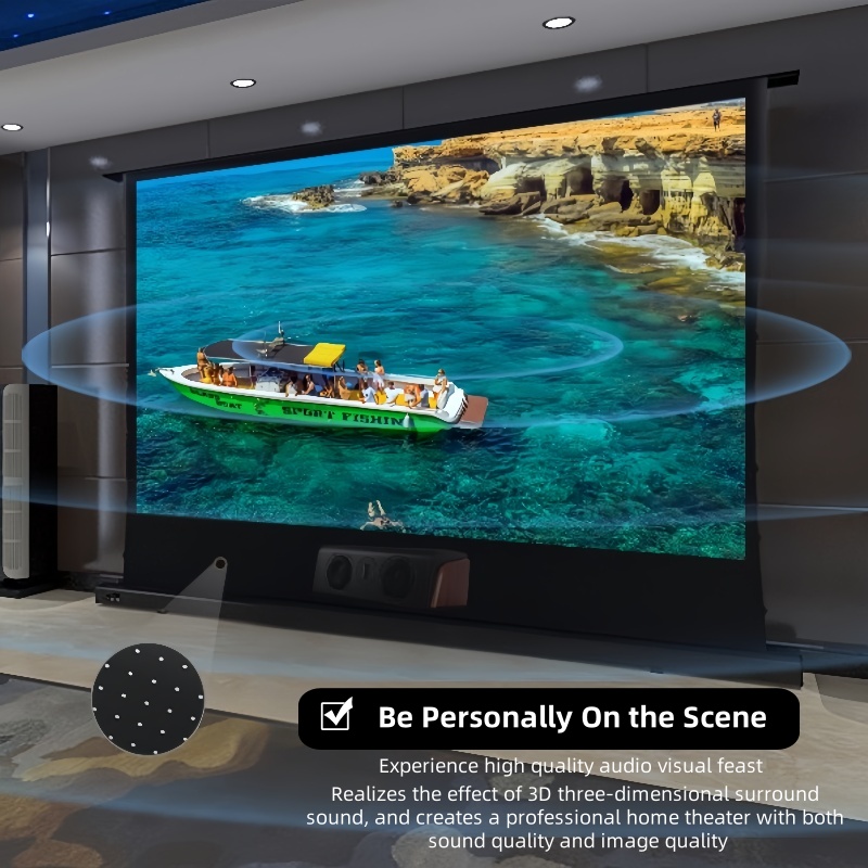 100 ''120'' 150 ''8K ความคมชัด - Home Cinema Projector Screen บทวิจารณ์และราคา
