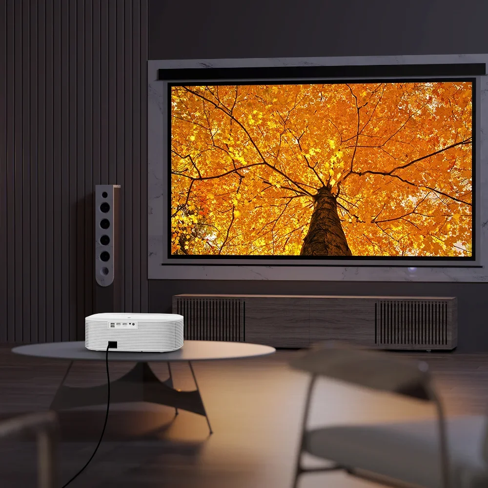 โปรเจคเตอร์ LCD คุณภาพสูง ความ - Home Cinema Projector Screen บทวิจารณ์และราคา