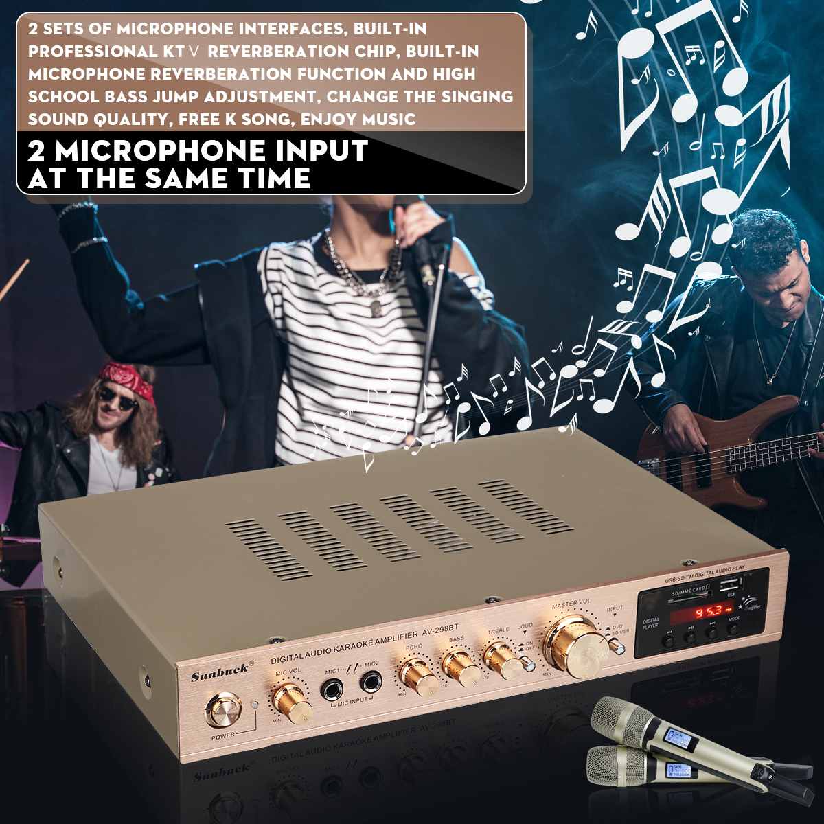 110/220V 2000W บลูทูธเครื่องขย - Home Cinema Subwoofer บทวิจารณ์และราคา