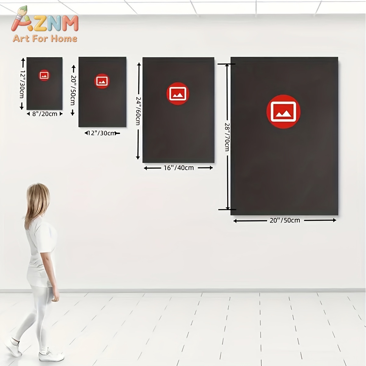 ภาพพิมพ์บนผ้าใบลายภาพวาดสีน้ำม - Home Cinema Wall Art บทวิจารณ์และราคา