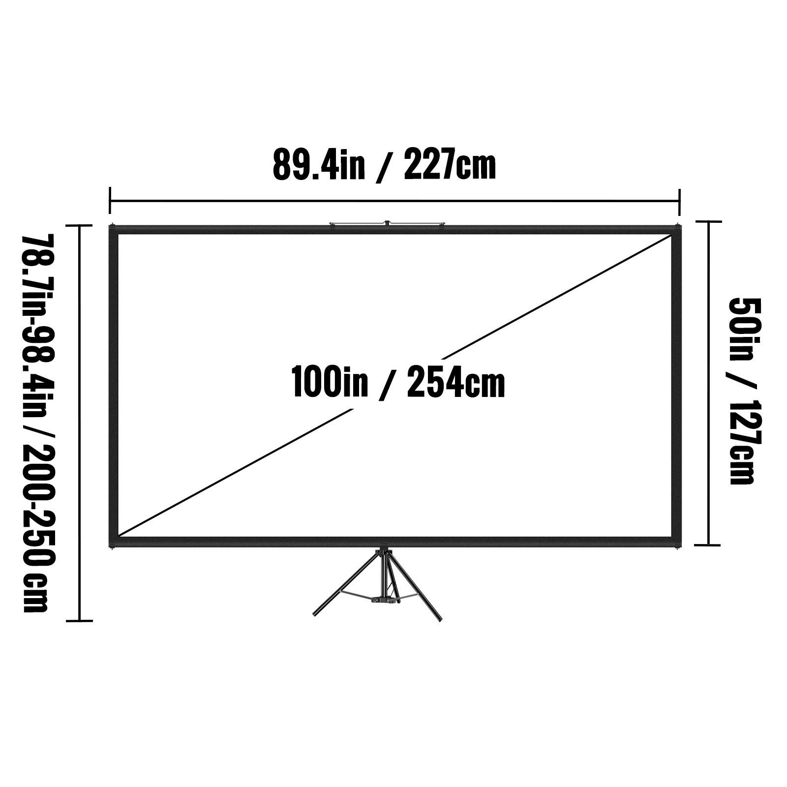 จอโปรเจคเตอร์แบบขาตั้งขนาด 100 - Home Cinema Projector Screen บทวิจารณ์และราคา