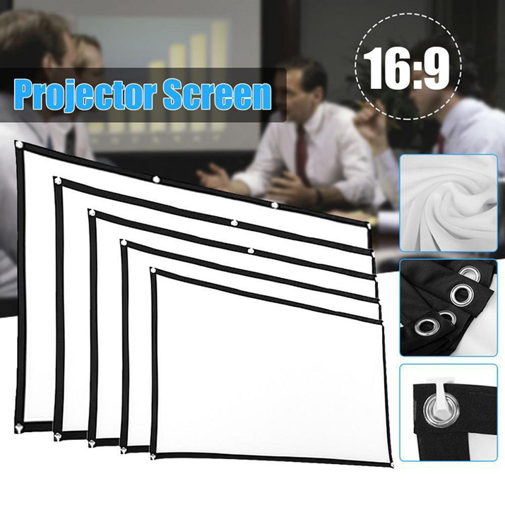 ชุดม่านโปรเจคเตอร์แบบพกพา 16:9 - Home Cinema Projector Screen บทวิจารณ์และราคา