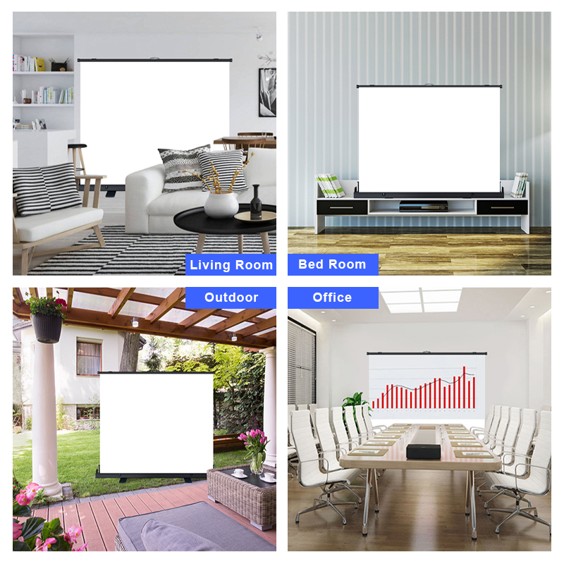 จอโปรเจคเตอร์แบบพกพา ขนาด 60-1 - Home Cinema Projector Screen บทวิจารณ์และราคา