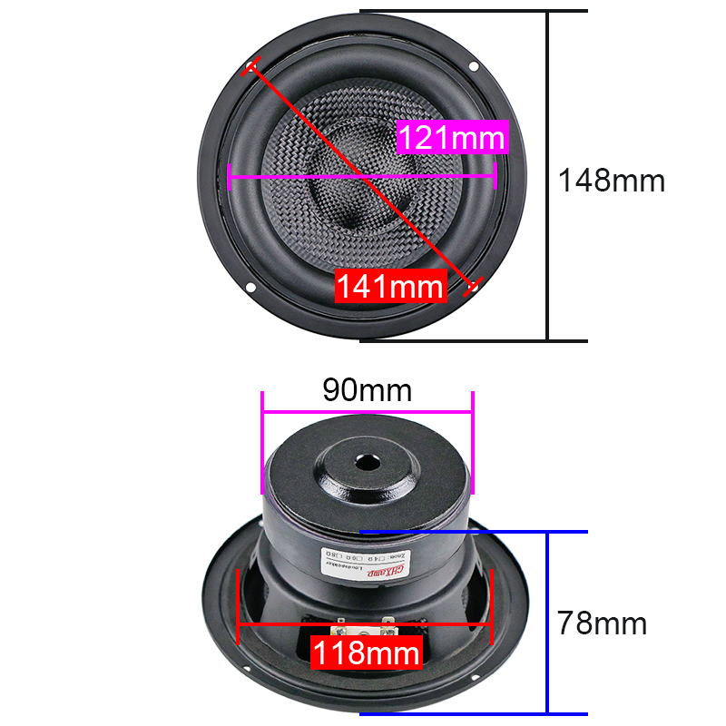 Ghxamp 5.25นิ้ว148มม. ซับวูฟเฟ - Home Cinema Subwoofer บทวิจารณ์และราคา