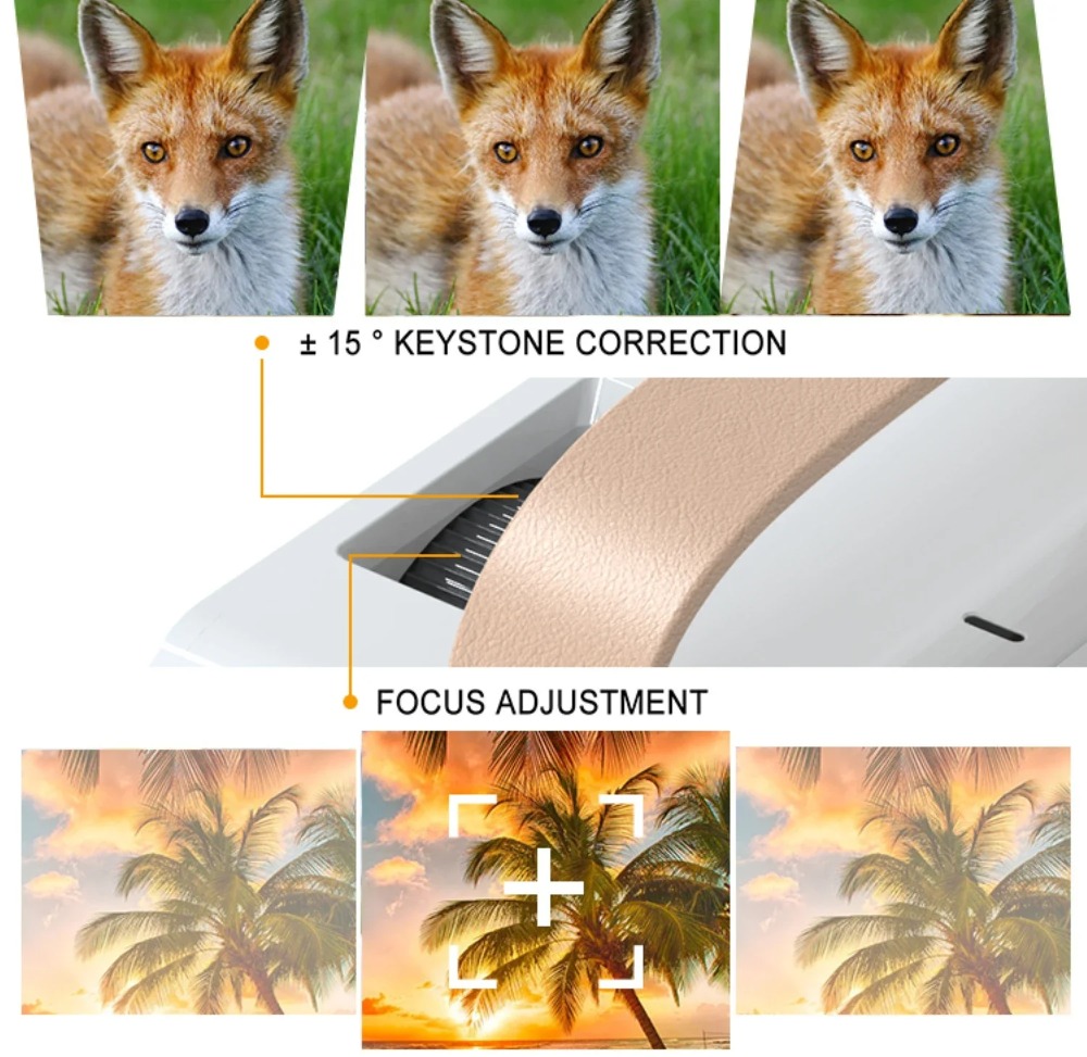 สมาร์ทแบบพกพา 4K โปรเจคเตอร์มิ - Home Cinema In บทวิจารณ์และราคา